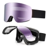 【BERTON OUTDOOR】 New flip-top ski goggles, cylindrical magnetic double-layer anti-fog myopia windproof outdoor sports goggles, snow glasses Item Picture